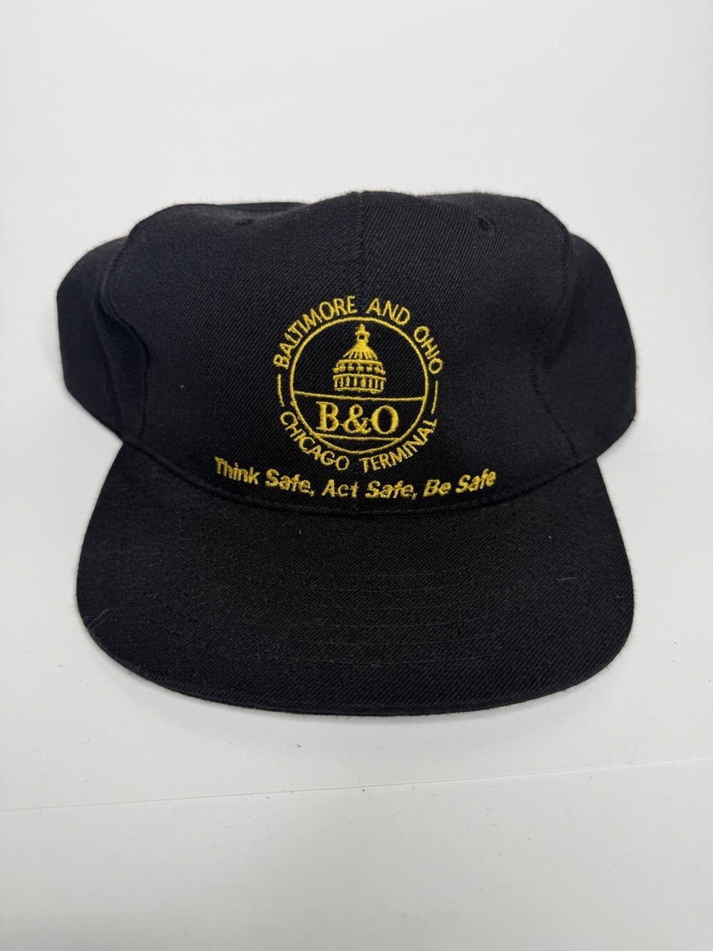 Baltimore And Ohio Chicago Terminal Hat B&O Embroidered SnapBack  Vintage